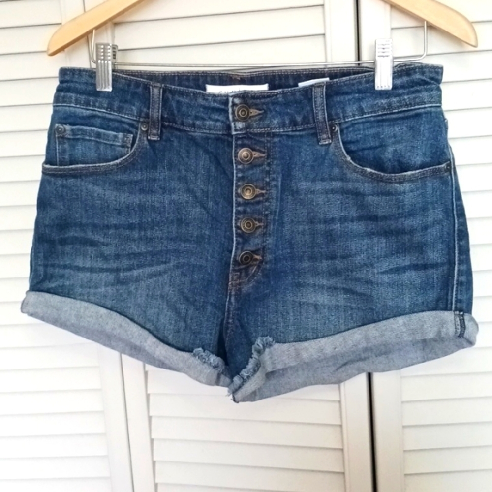 Eunina Button Fly Denim shorts, Size L